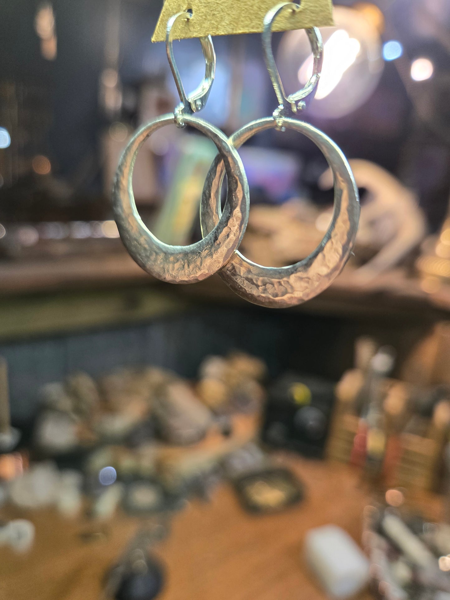 Silver earrings