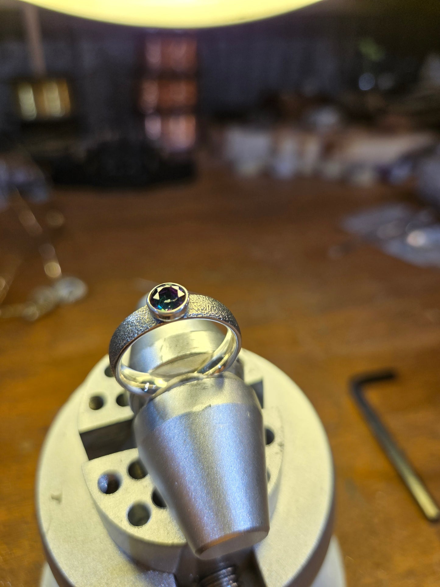 Mystic topaz ring