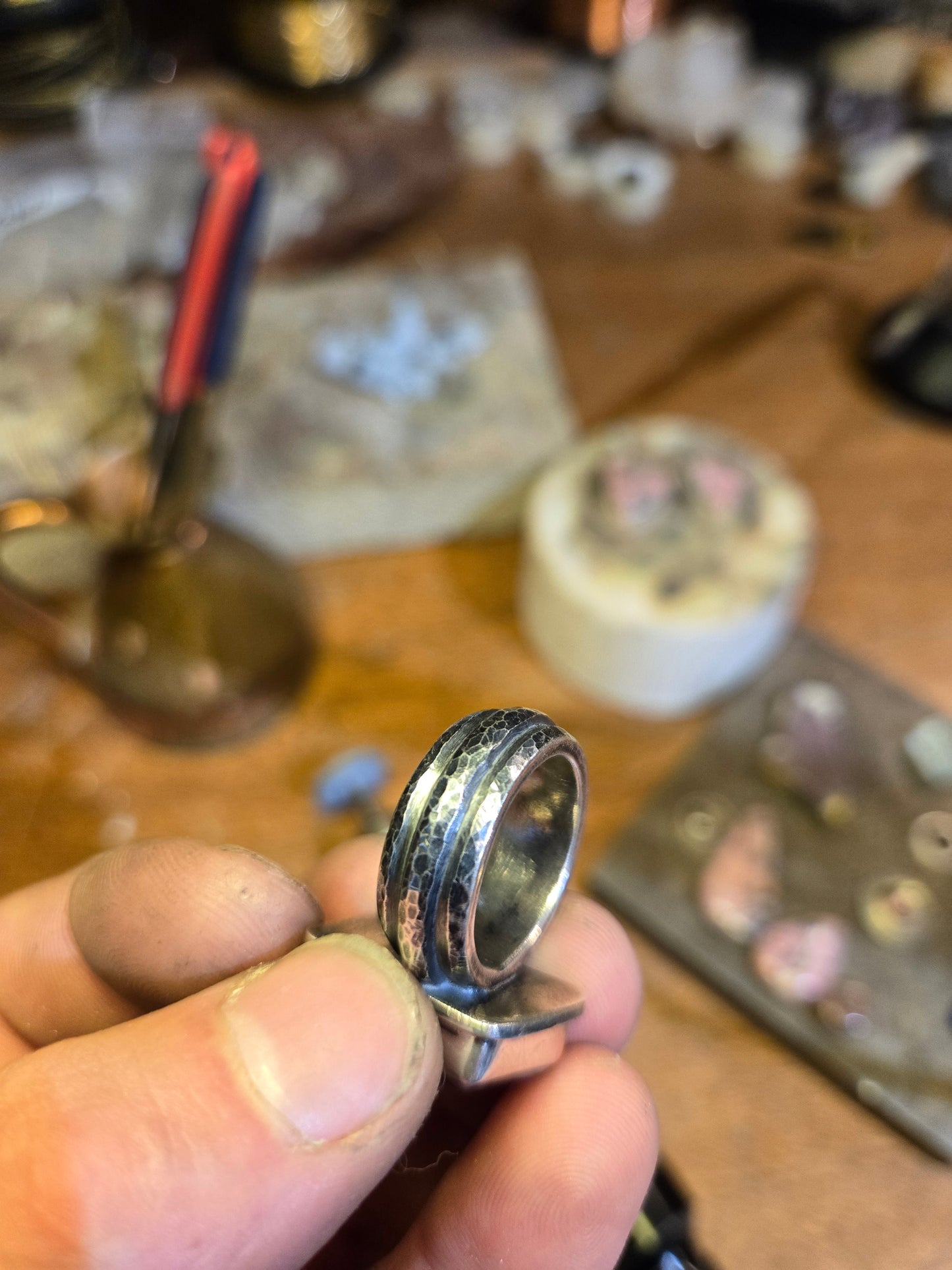 Salty Rhodonite ring
