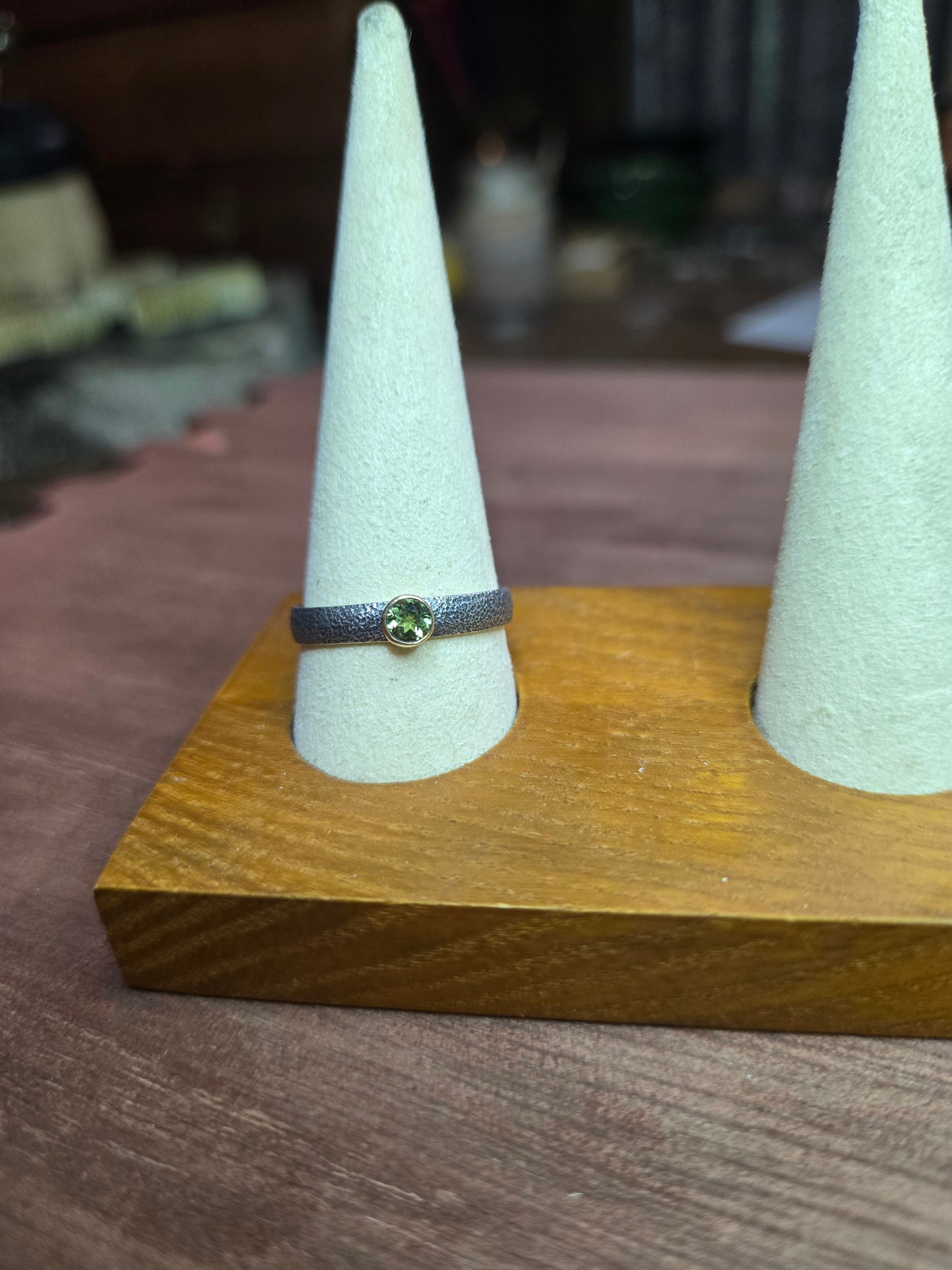 Peridot in 14k gold