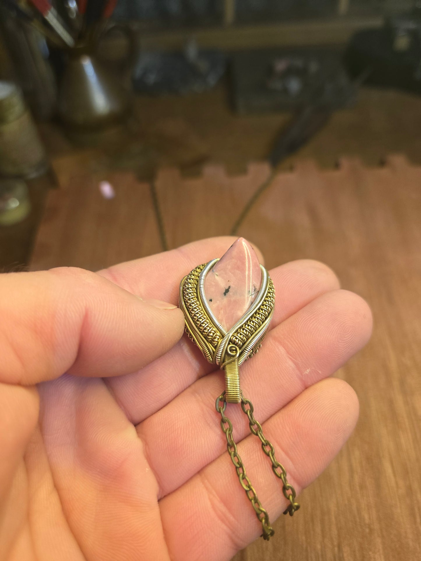 Rhodonite necklace