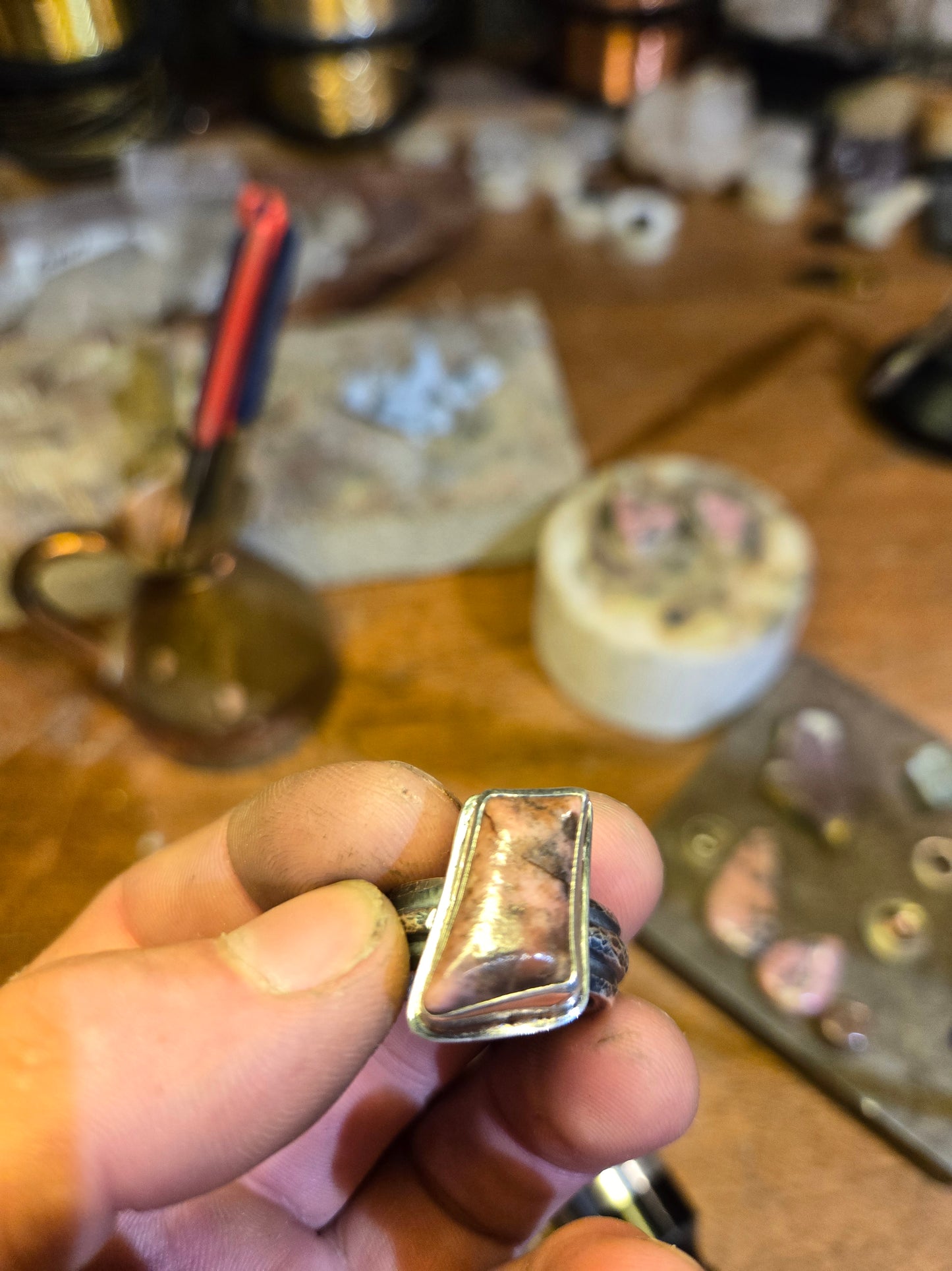 Salty Rhodonite ring