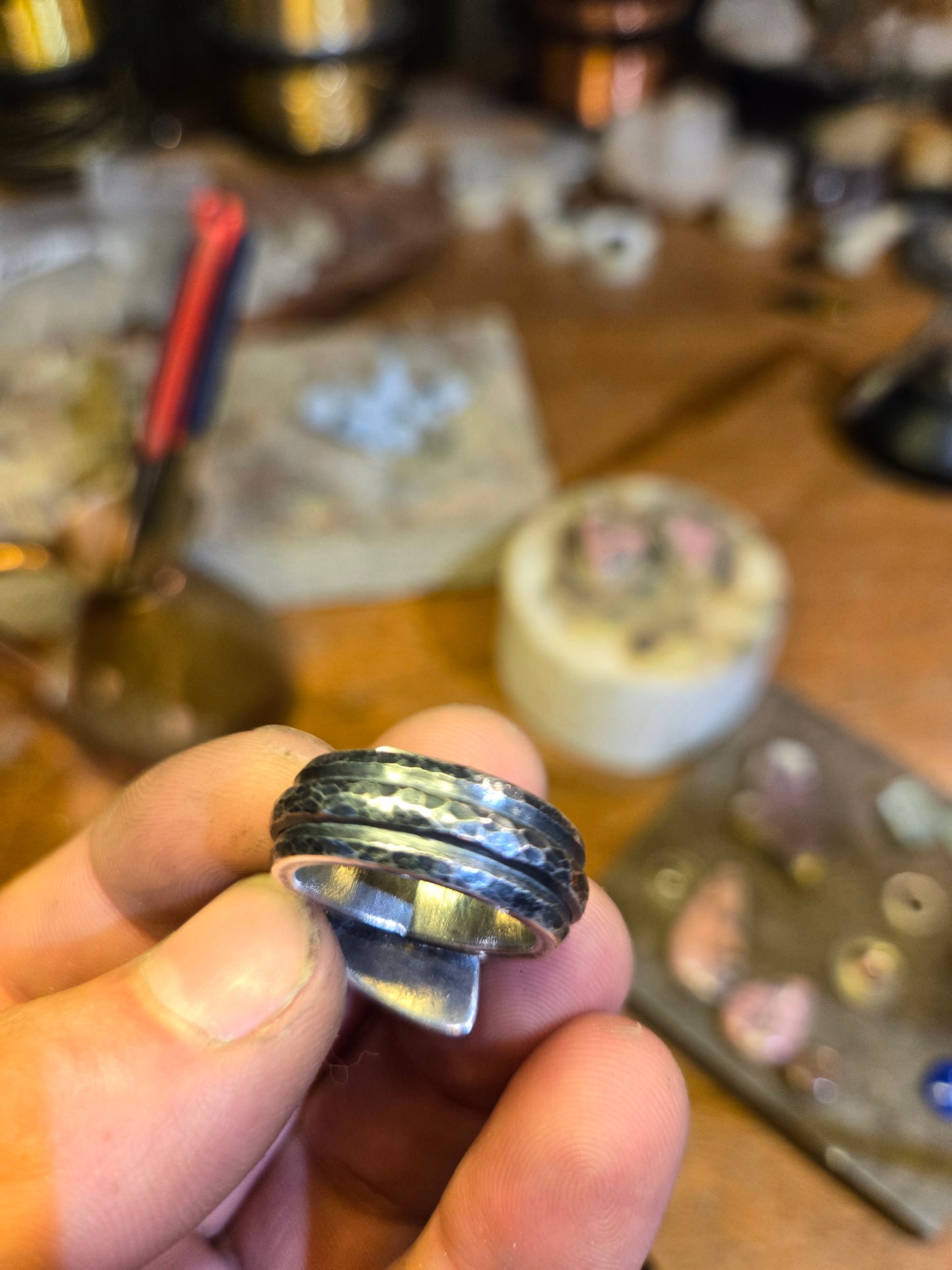 Salty Rhodonite ring