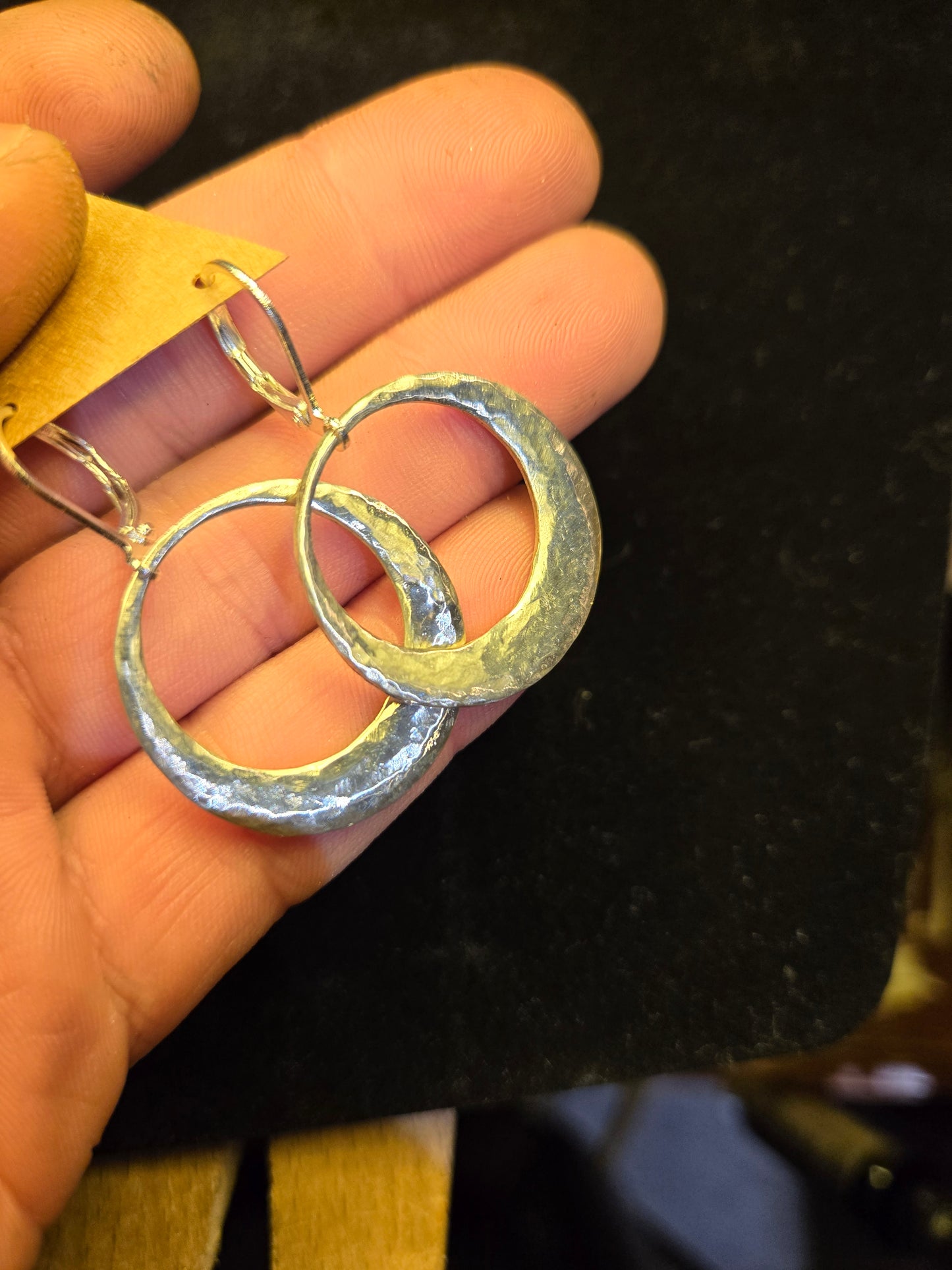 Silver earrings