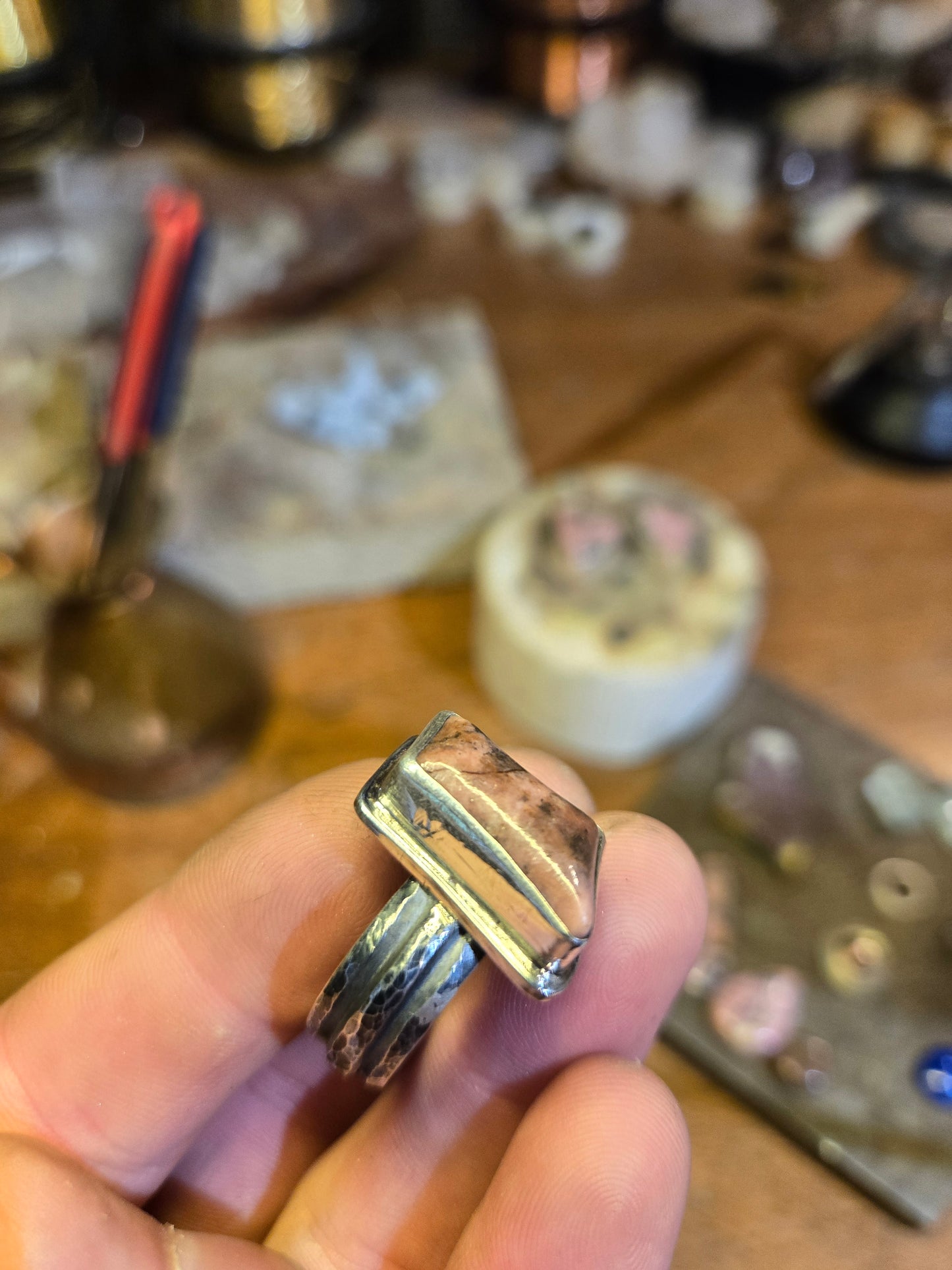 Salty Rhodonite ring