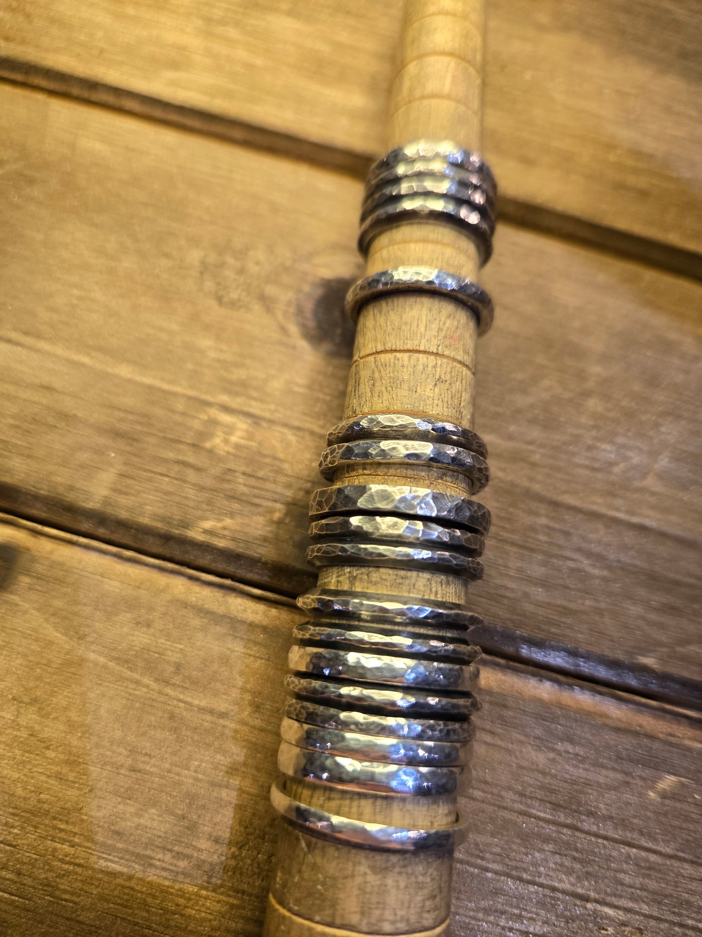Silver stacker rings