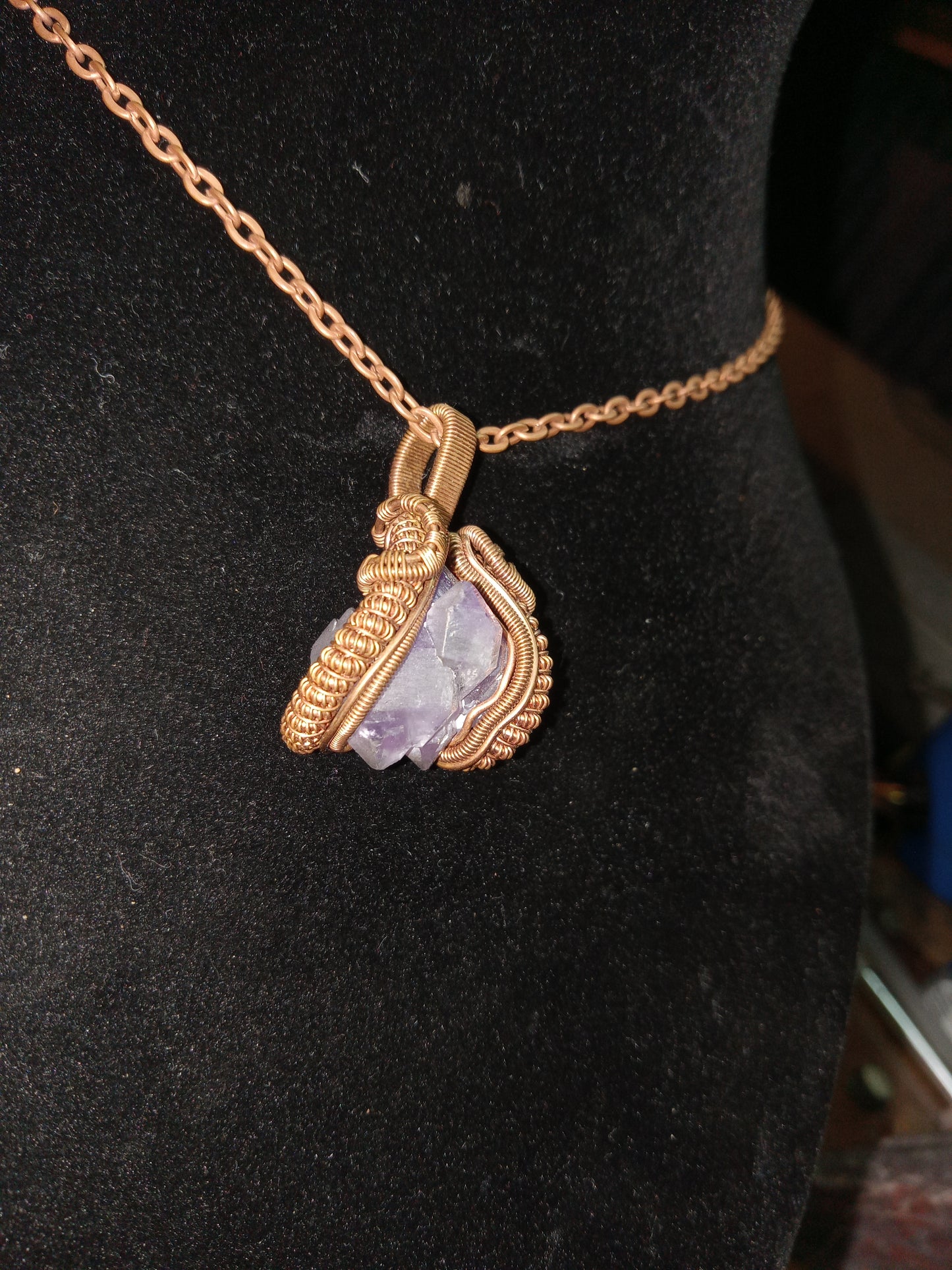 Double terminated amethyst