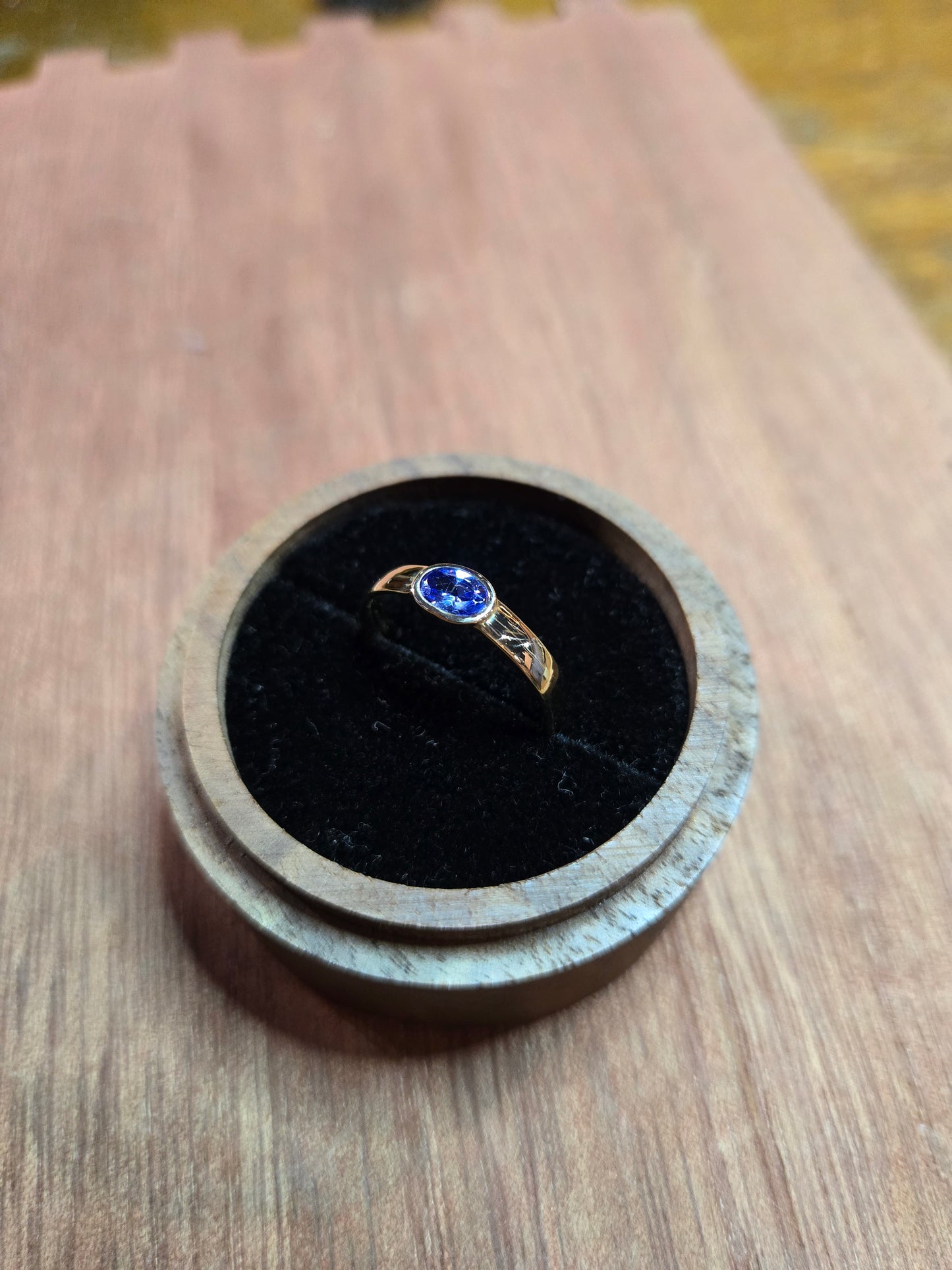Tanzanite in solid 14k gold