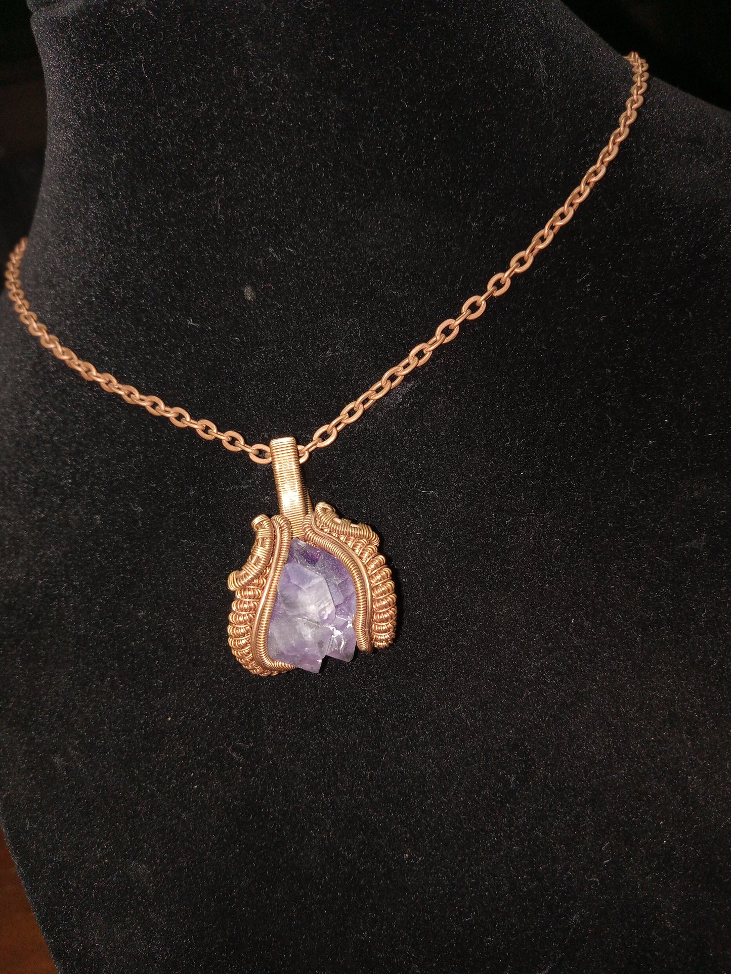 Double terminated amethyst