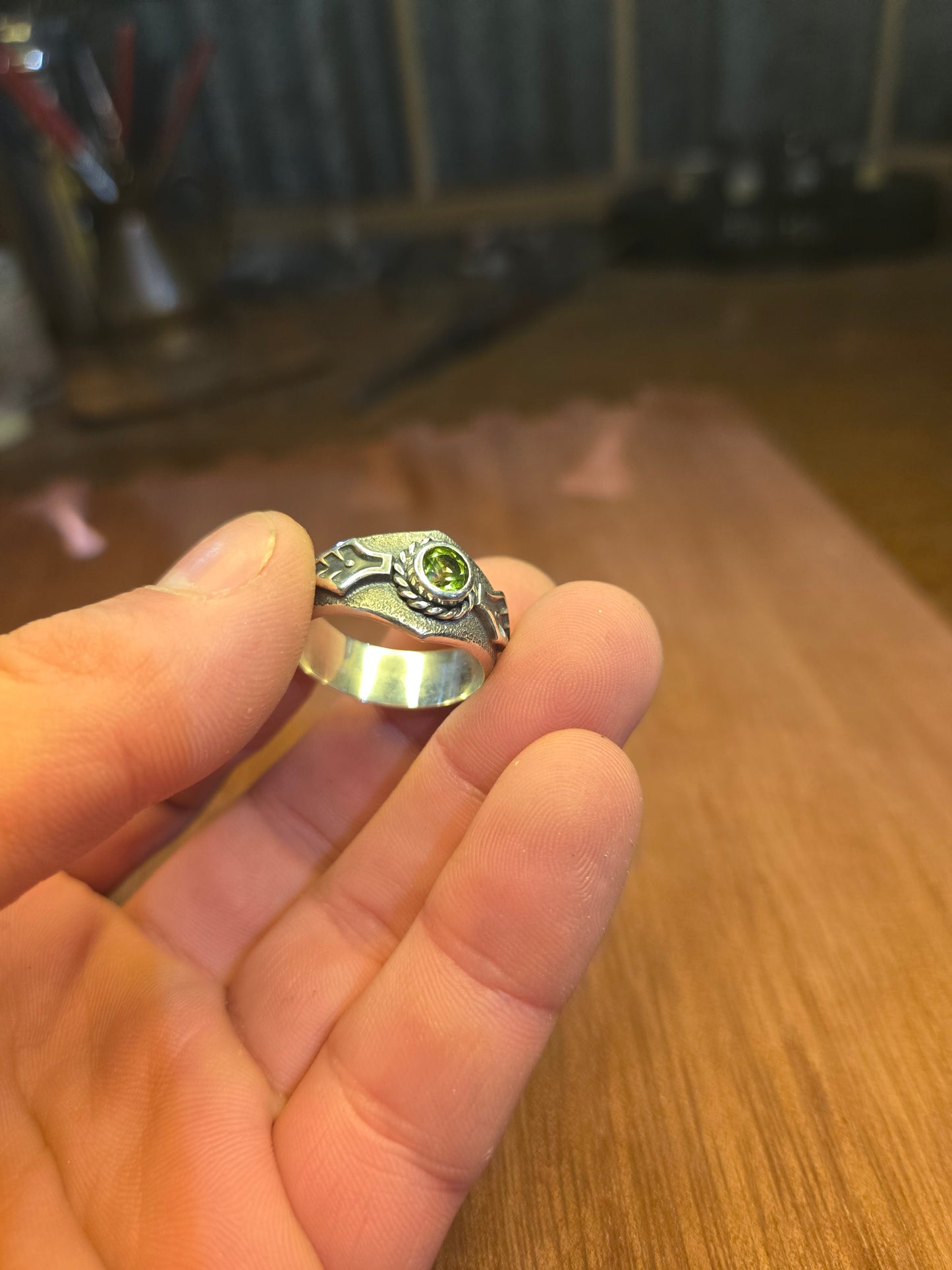 Peridot ring