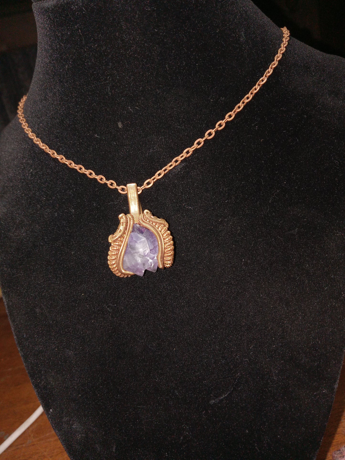 Double terminated amethyst