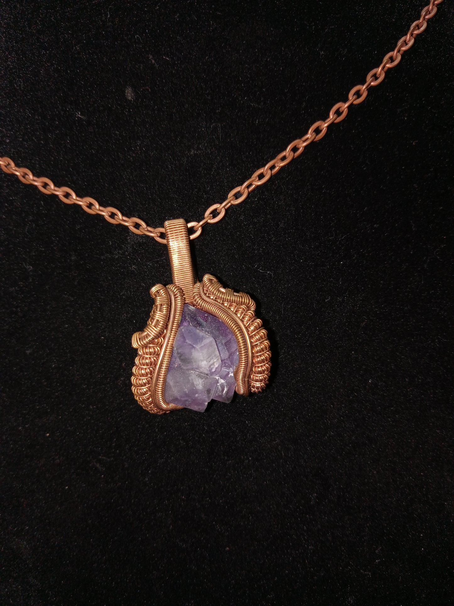 Double terminated amethyst