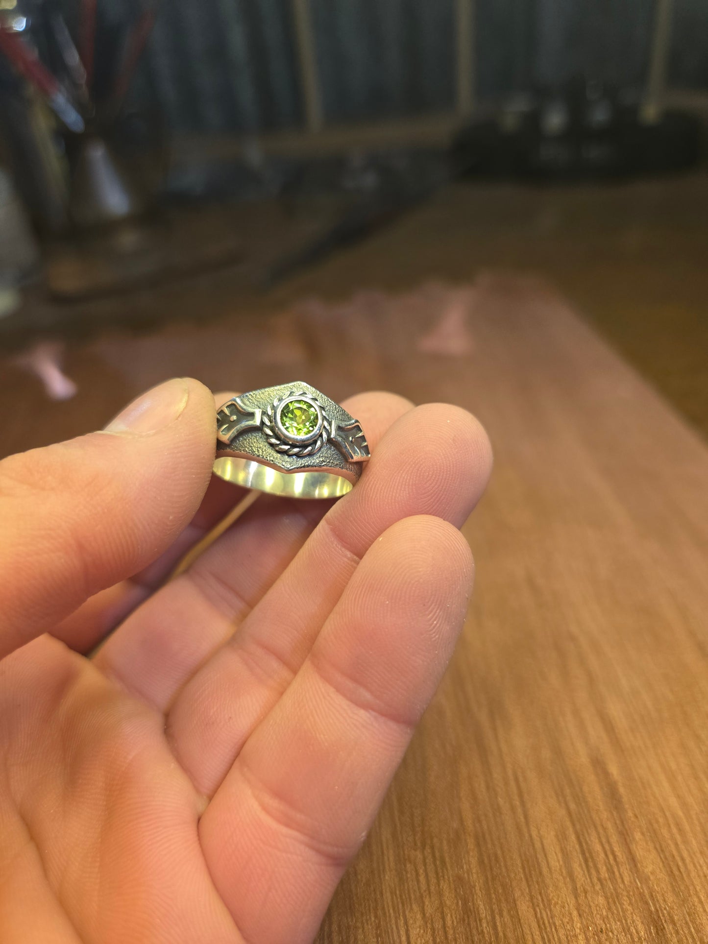 Peridot ring