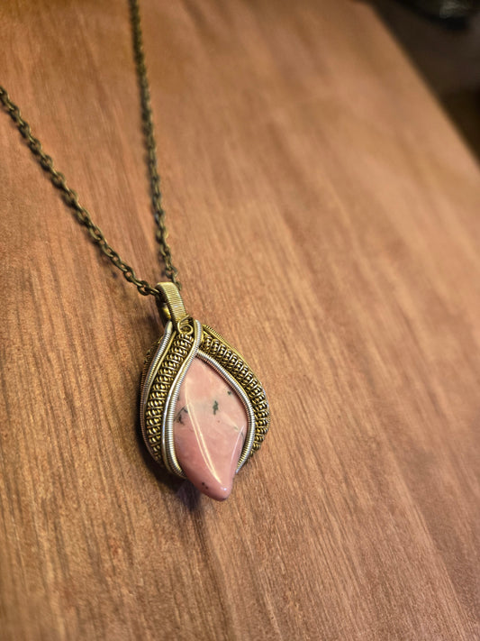 Rhodonite necklace